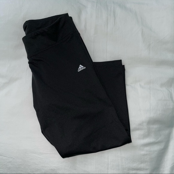 adidas Pants - ADIDAS | Black Climalite Cropped Leggings